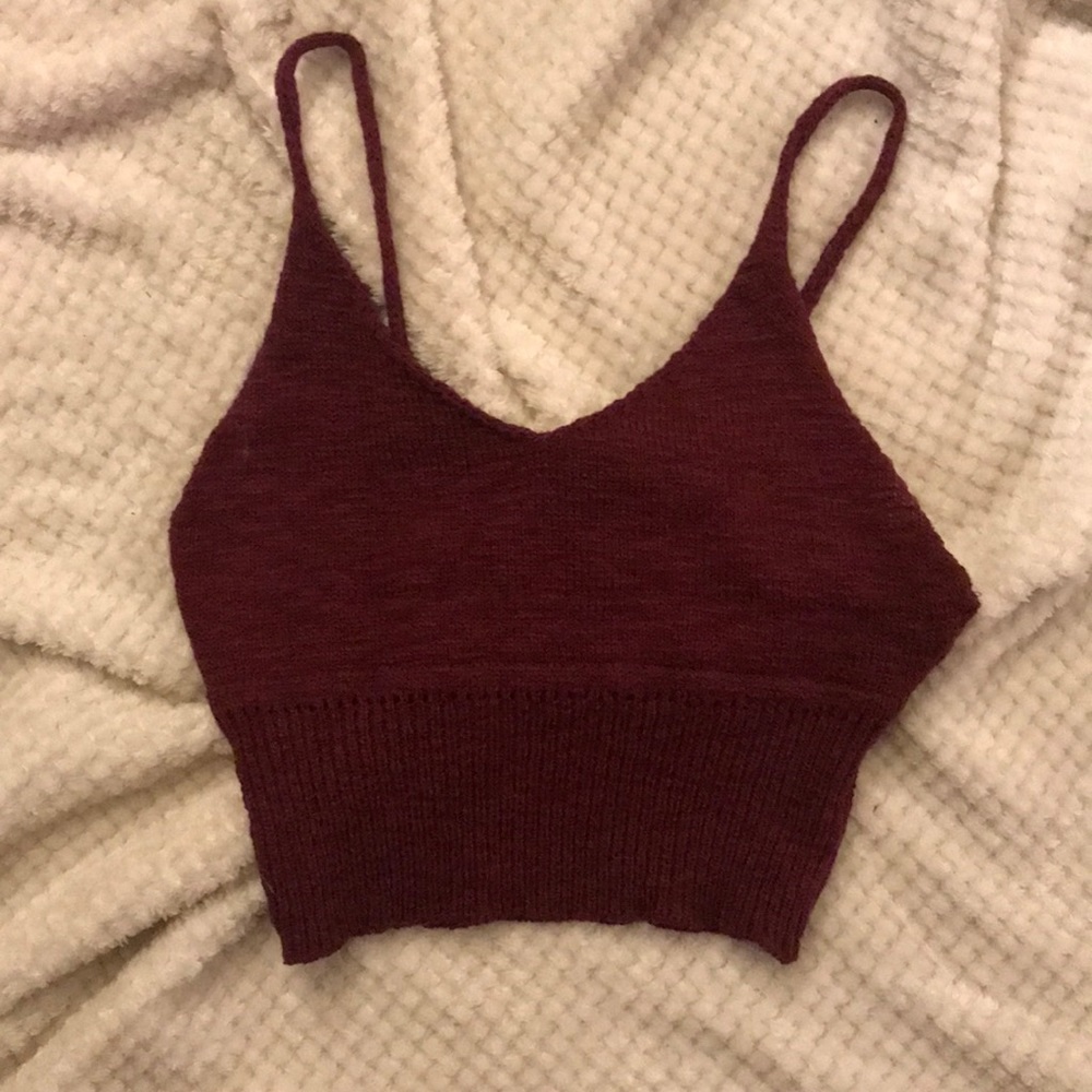 Knit crop top